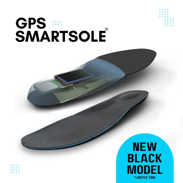 GPS SmartSole shoe insole tracker hidden inside a shoe
