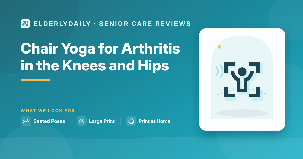 A senior doing gentle chair yoga for arthritic knees and hips