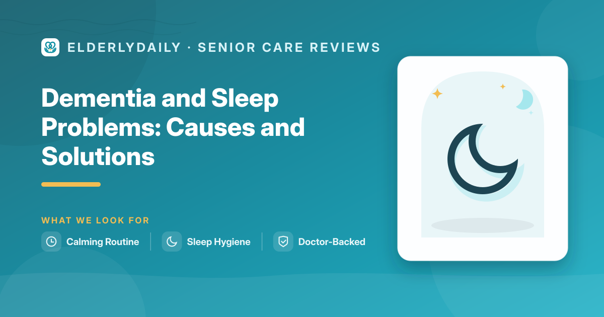 Improving sleep for a person with dementia