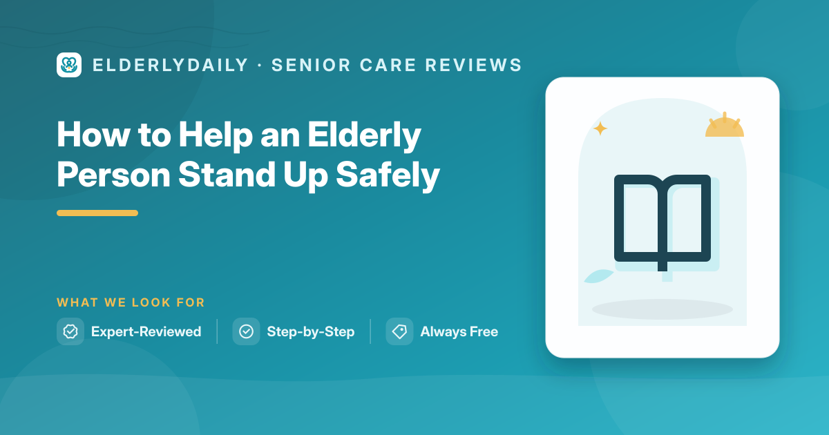 Safely helping an elderly person stand up from a chair