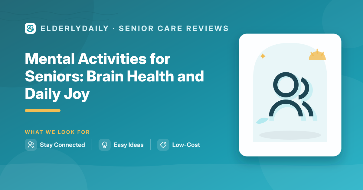 A senior enjoying engaging mental activities