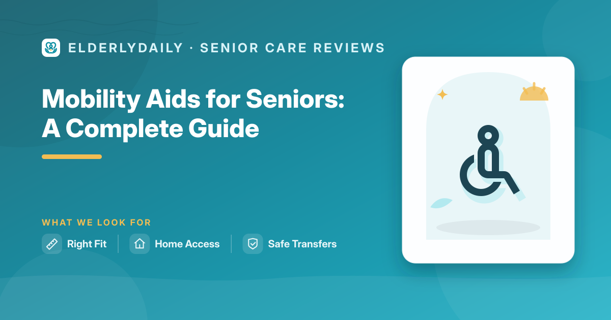 A range of mobility aids helping seniors stay independent