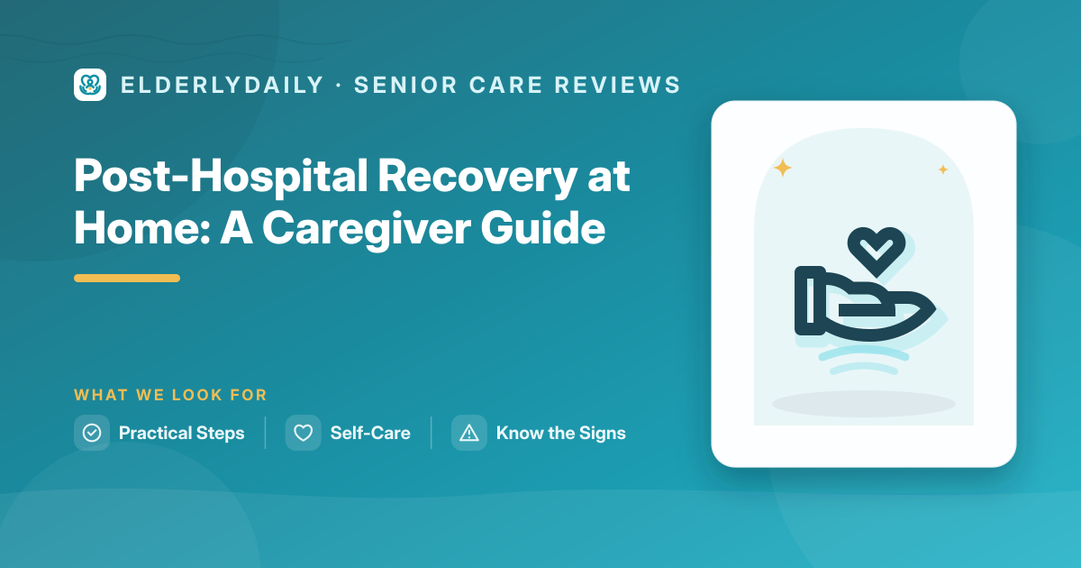Caregiver supporting an elderly parent recovering at home