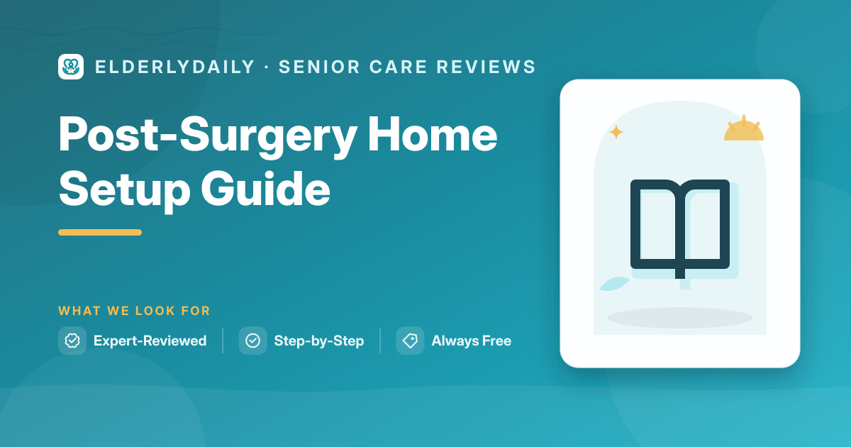 Setting up the home for a senior recovering from hip or knee surgery