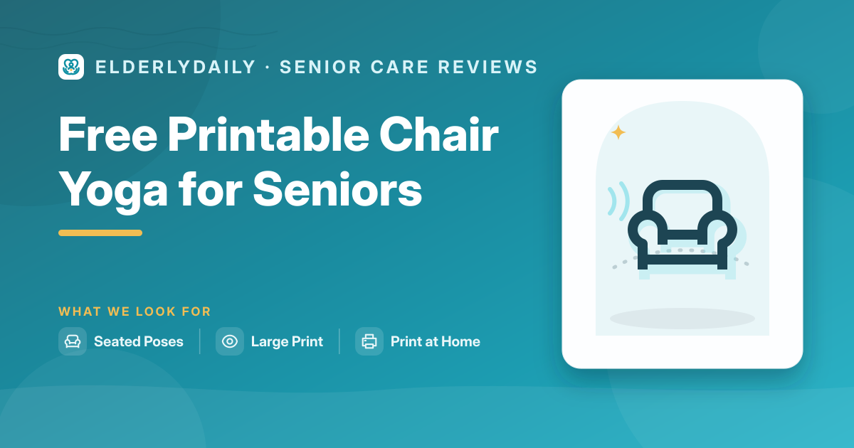 Illustrated guide cover — Free Printable Chair Yoga for Seniors