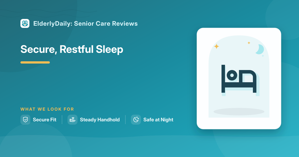 Illustrated review cover — Best Bed Rails for Elderly