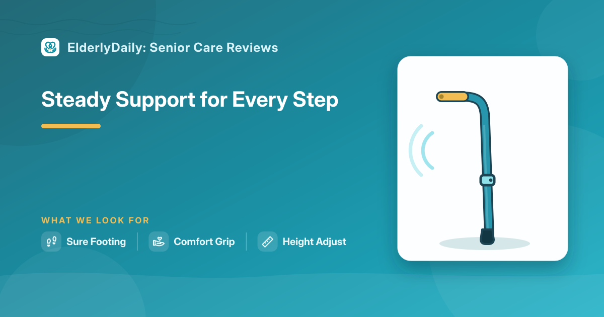 Illustrated review cover — Best Canes for Seniors