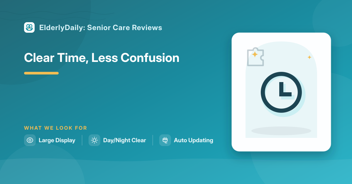Illustrated review cover — Best Dementia Clocks