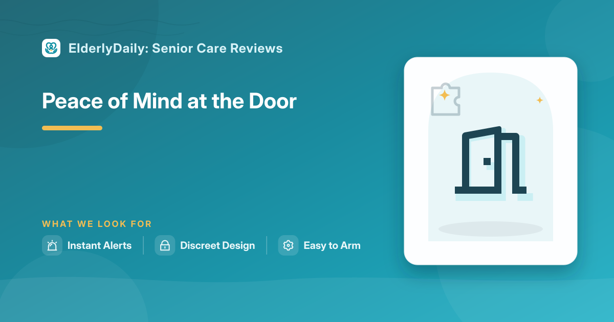 Illustrated review cover — Best Door Alarms for Dementia